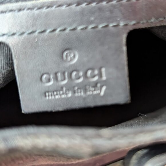 GUCCI GG Canvas Leather-Trimmed Tote - Picture 3 of 7